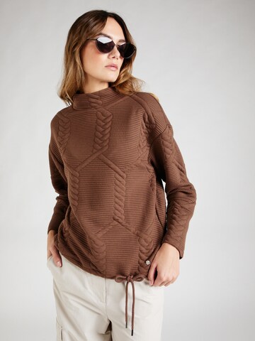 Key Largo Sweatshirt 'ZOE' in Brown: front