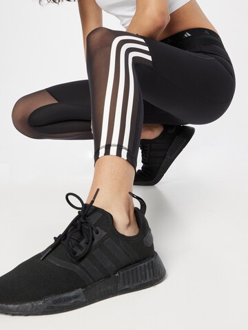 ADIDAS PERFORMANCE Skinny Sportbroek 'Techfit Hyperglam' in Zwart