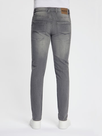 Maskovick Slim fit Jeans 'MASKOVICK - Heren Jeans - Slim Fit - Milano – Stretch - Denim Broek' in Grey