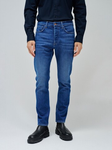 Salsa Jeans Slimfit Jeans in Blauw: voorkant
