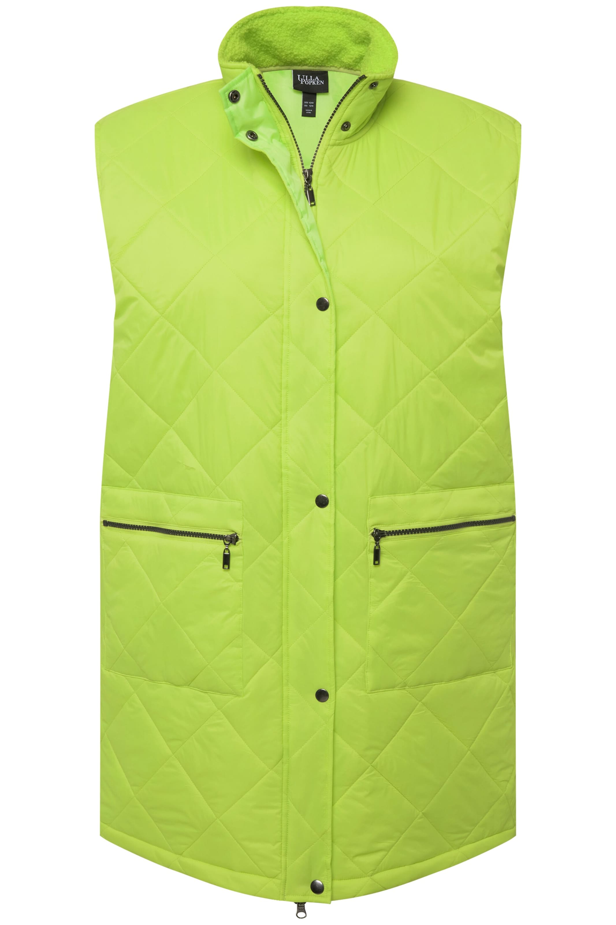 Ulla Popken Weste in Grün: Vorderseite