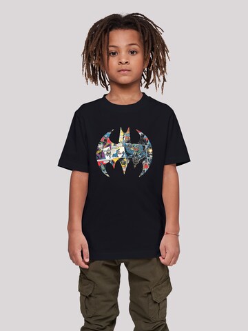 F4NT4STIC Shirt 'Batman Comic Book Logo' in Black: front