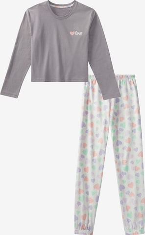 Petite Fleur Kids Pajamas in Grey: front