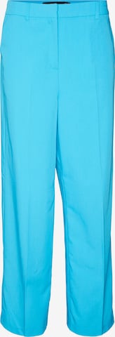 Wide Leg Pantalon à plis 'TROIAN ZELDA' VERO MODA en bleu : devant