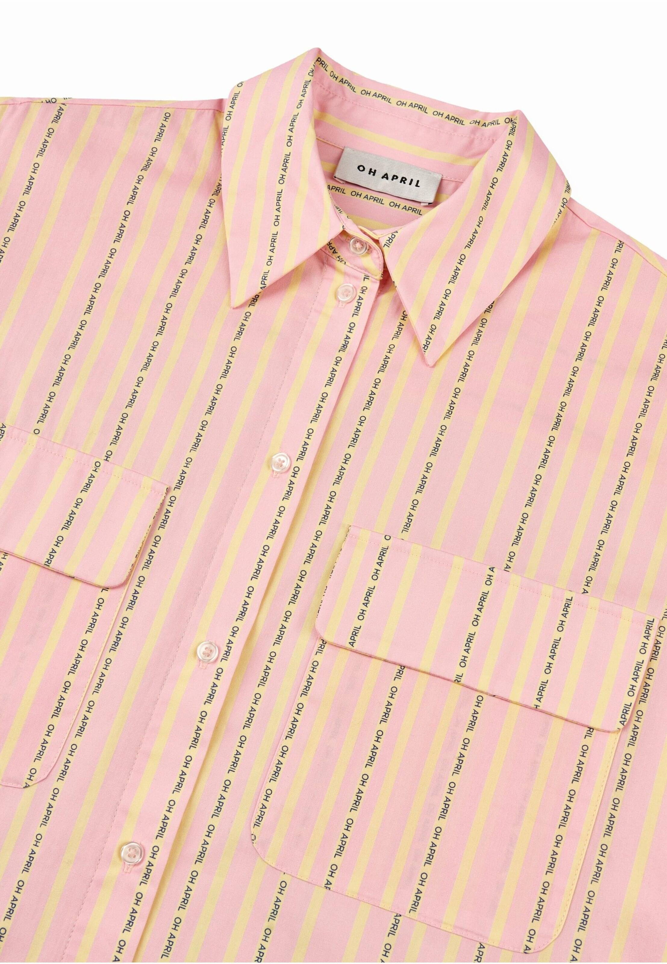 OH APRIL Košilové šaty 'Noni' – pink