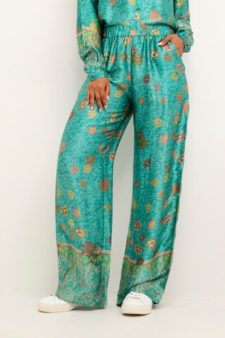 Wide leg Pantaloni 'Pilou' di Cream in verde: frontale