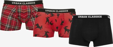 Urban Classics Boxershorts in Rood: voorkant