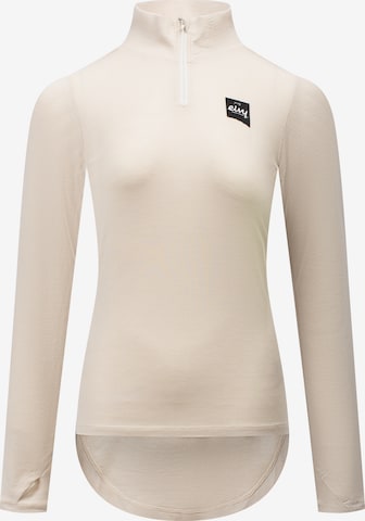 T-shirt fonctionnel 'Journey' Eivy en beige : devant