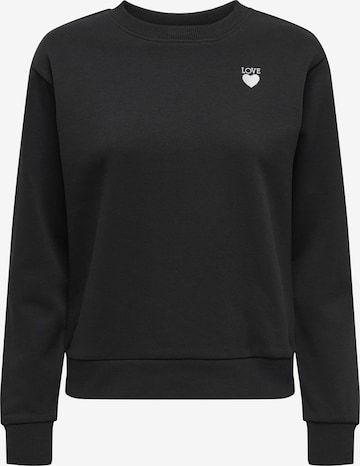 JDY Свитшот 'JDYPARIS' в Черный: спереди