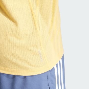 T-Shirt fonctionnel 'Own the Run' ADIDAS PERFORMANCE en jaune