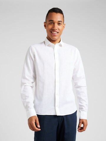 Clean Cut Copenhagen Regular fit Button Up Shirt 'Jamie' in White: front