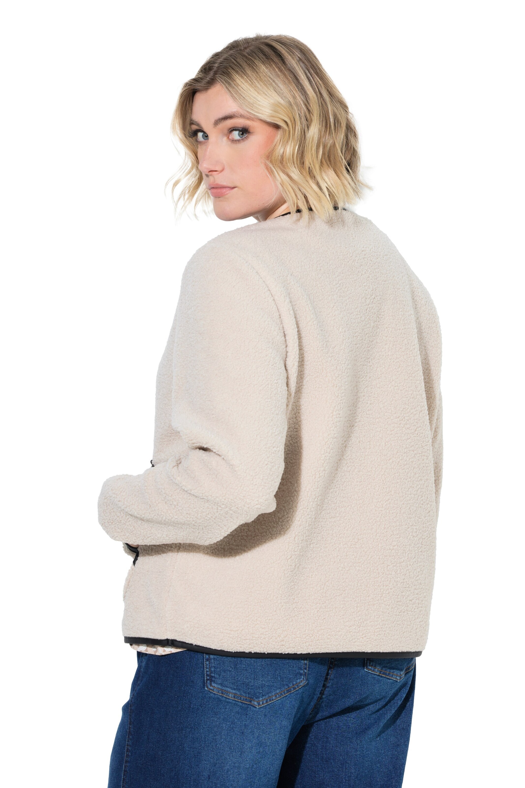 Ulla Popken Between-season jacket in Beige
