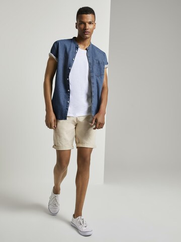 TOM TAILOR DENIM Regular Shorts in Beige