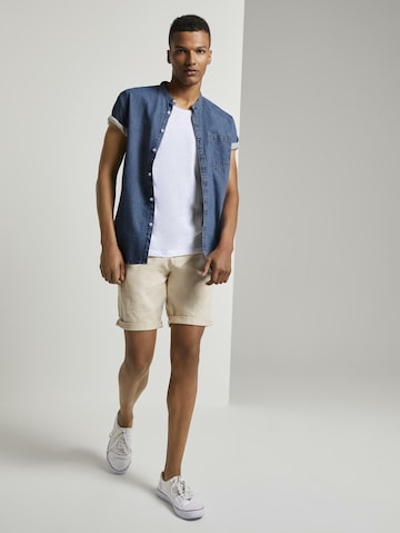 TOM TAILOR DENIM Regular Shorts in Beige