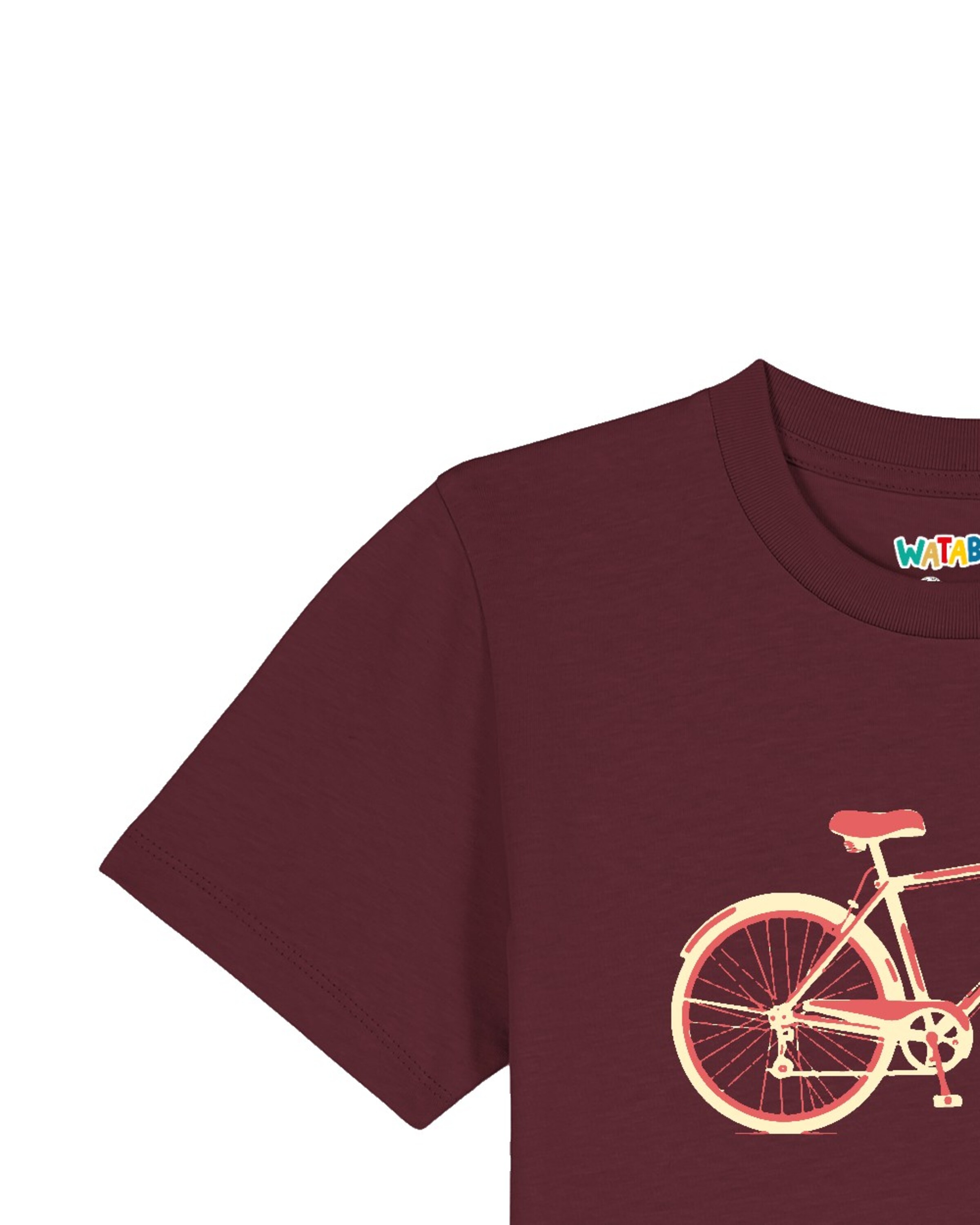 watabout.kids Shirt ' Red Bike ' in Rood