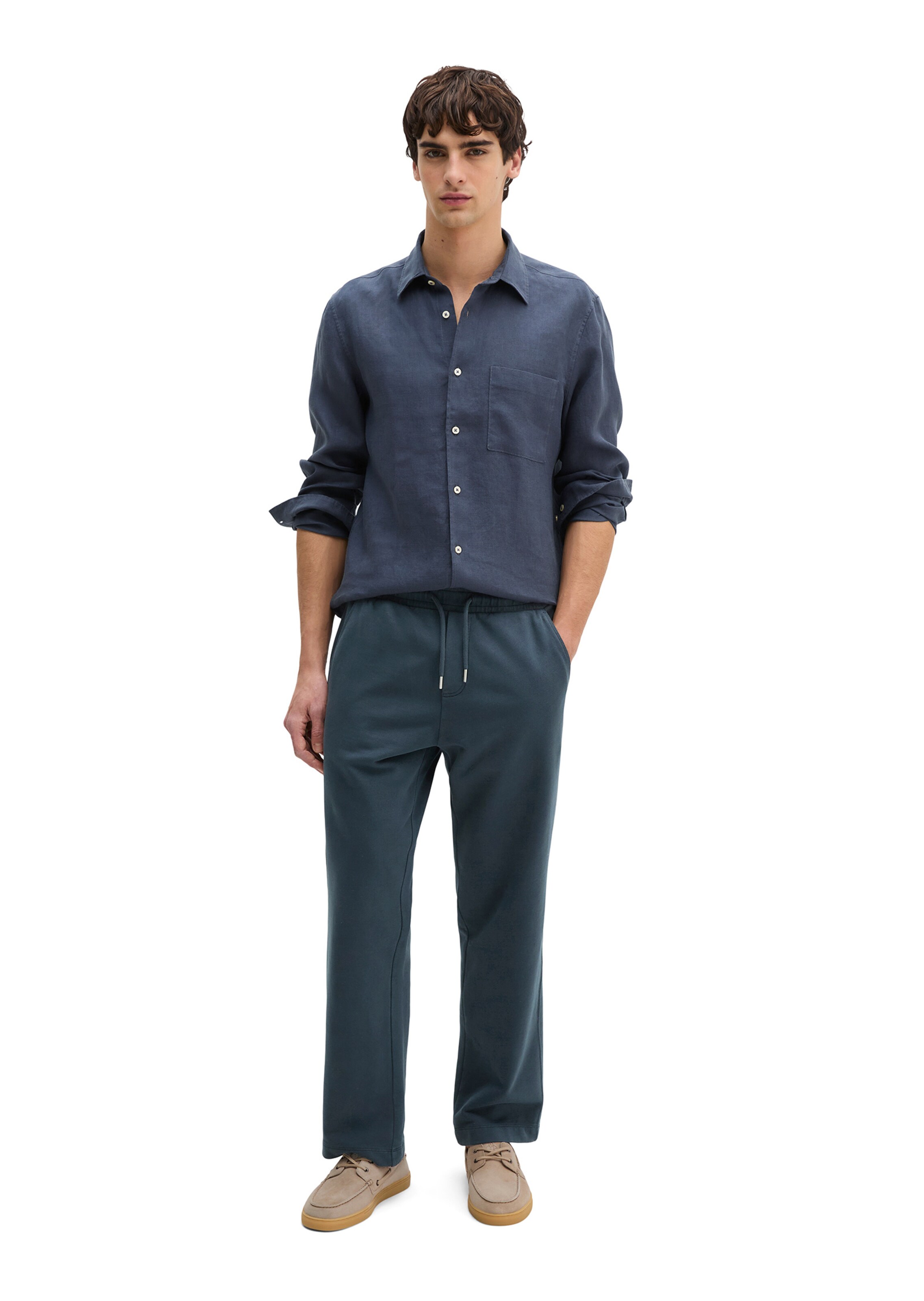 Marc O'Polo Regular fit Overhemd in Blauw