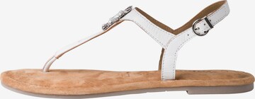 TAMARIS T-Bar Sandals in White