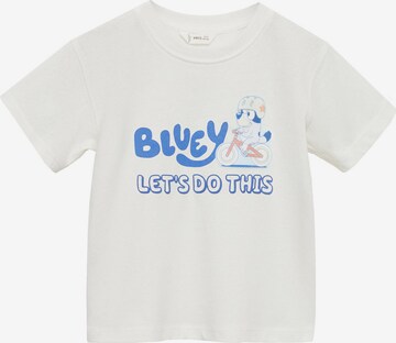 MANGO KIDS T-shirt 'BLUEBIKE' i beige: framsida