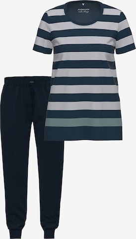 Ammann Pyjama 'Night & Home' in Blau: Vorderseite