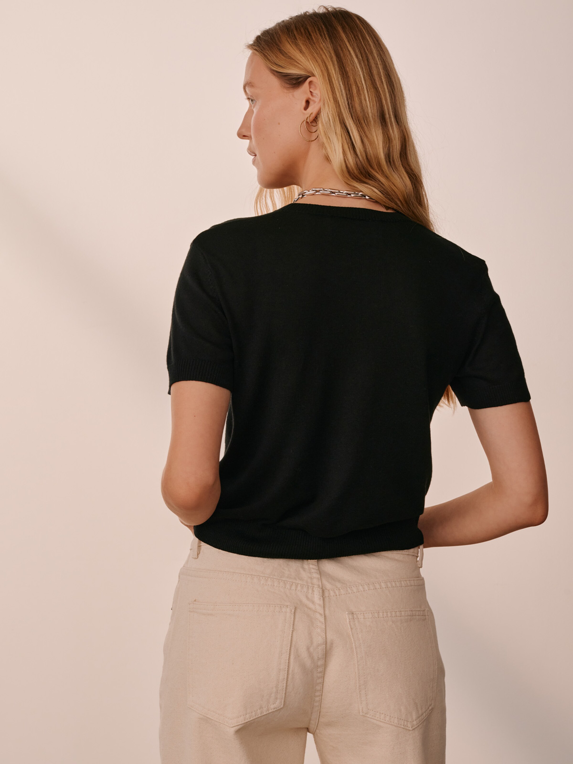 Frauen Große Größen x Marie von Behrens Shirt 'Juna' in Schwarz - YM98944 Frauen Große Größen x Marie von Behrens Shirt 'Juna' in Schwarz - YM98944
