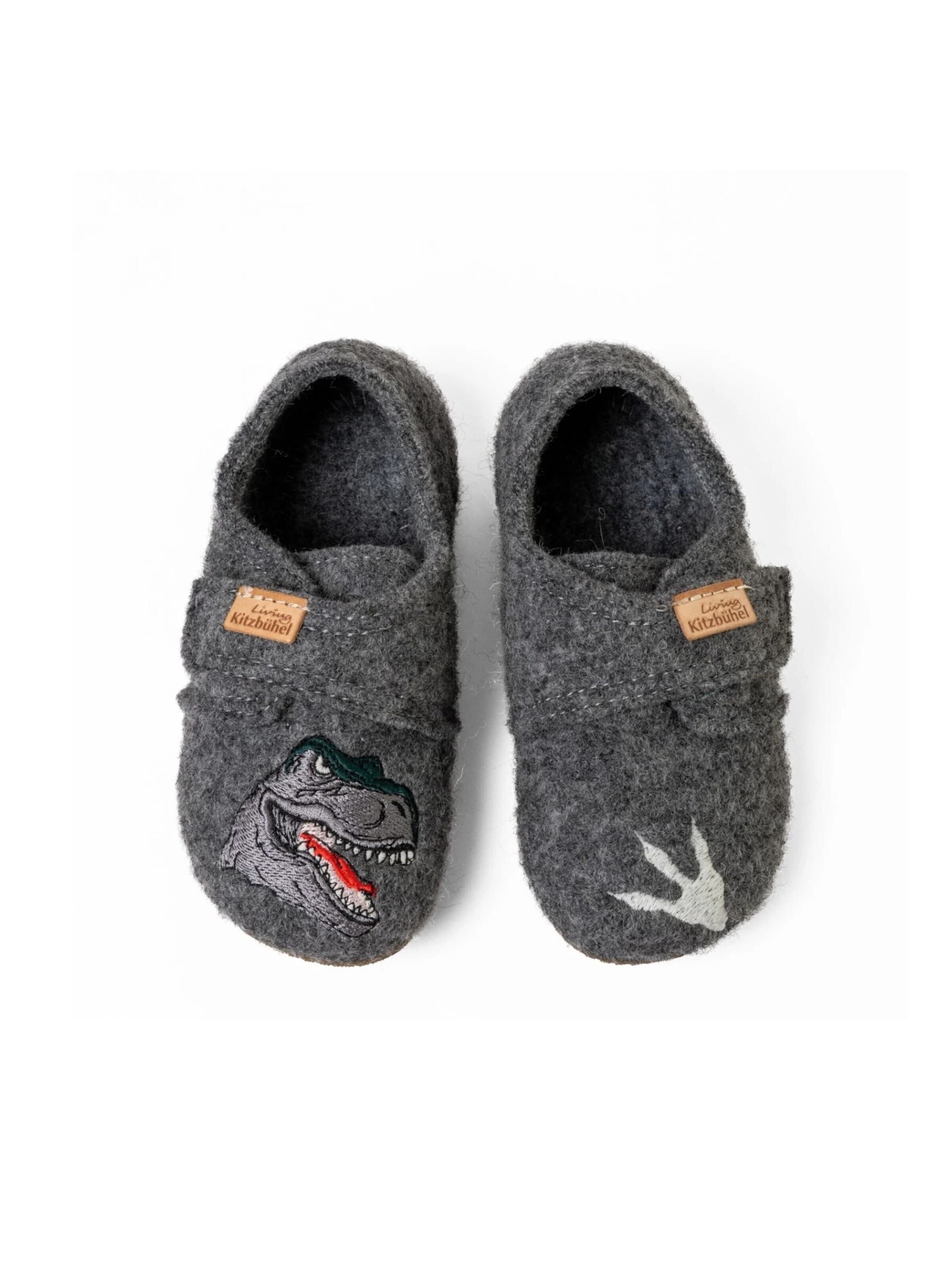 Living Kitzbühel Slippers 'T-Rex' in Grey