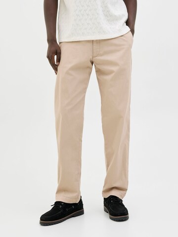 JACK & JONES Loose fit Trousers in Beige