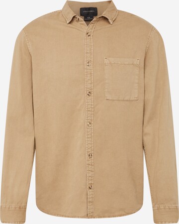 Cotton On Regular fit Button Up Shirt 'CAMDEN' in Beige: front