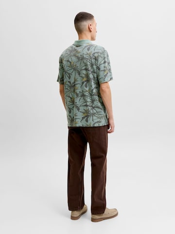 JACK & JONES Shirt 'Bluhawaii' in Green