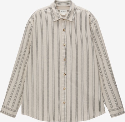 Pull&Bear Button Up Shirt in Black / Wool white, Item view