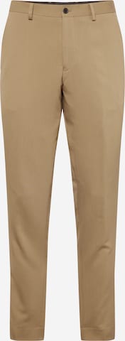 JACK & JONES Slim fit Pleated Pants 'Franco' in Green: front