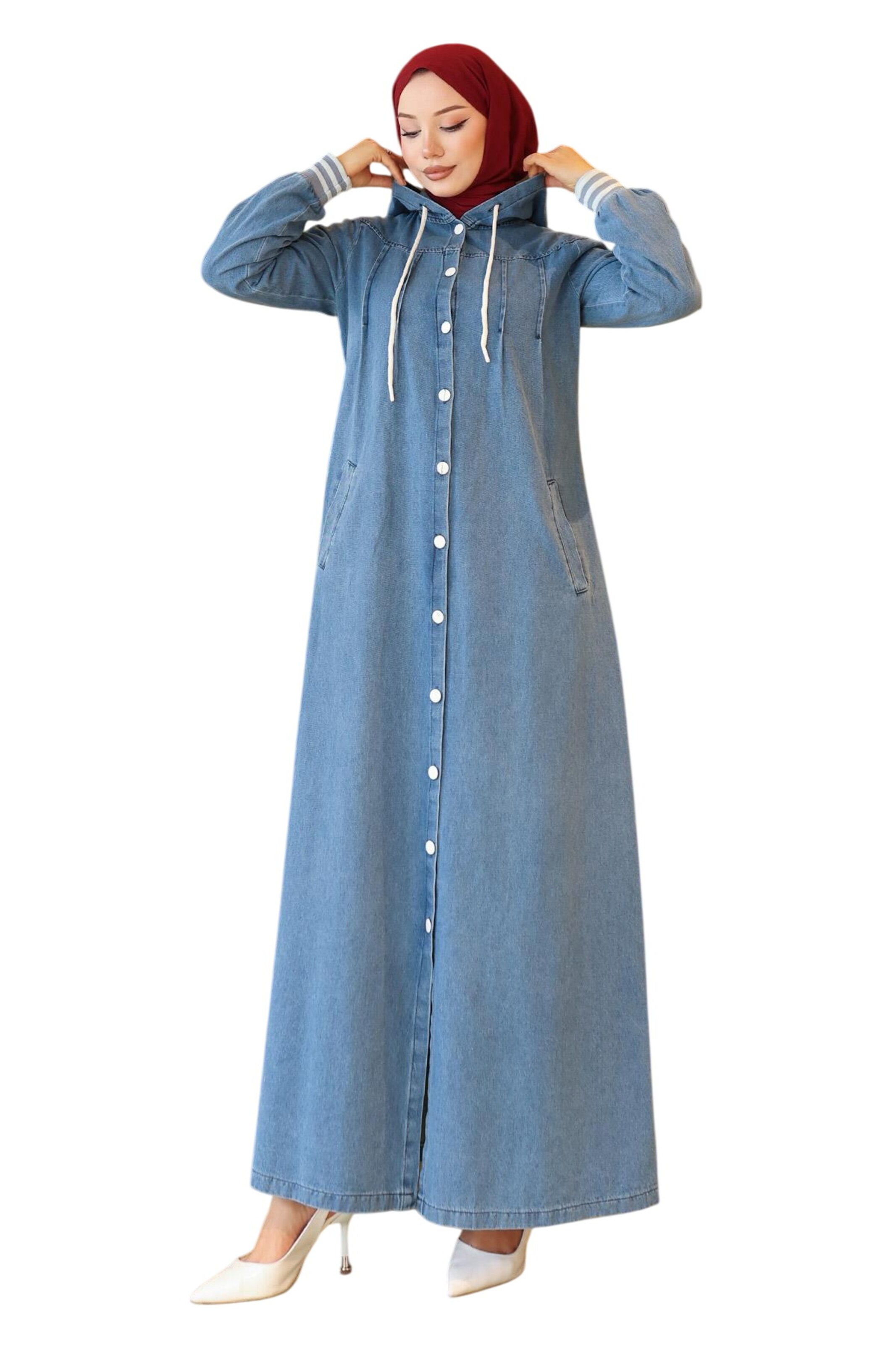 MODAMIHRAM Dress in Blue: front
