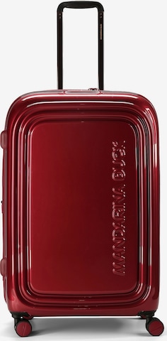 MANDARINA DUCK Trolley 'Logoduck + Metal' in Rot: Vorderseite