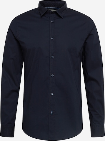 Coupe slim Chemise SCOTCH & SODA en bleu : devant