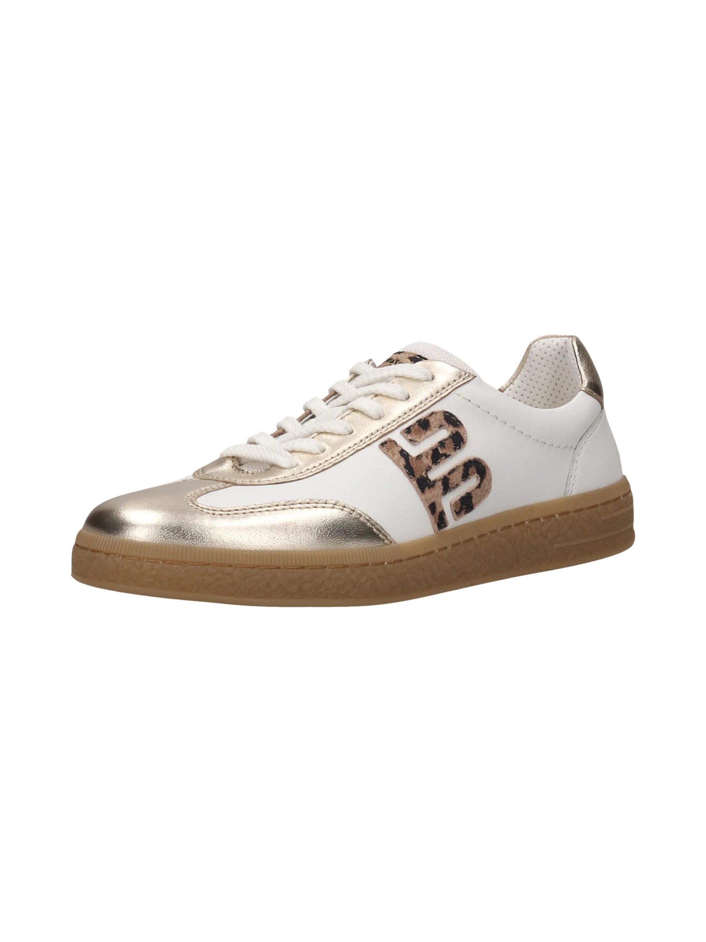 TT. BAGATT Låg sneaker i beige / silvergrå / svart / vit, Produktvy