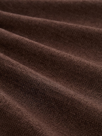 TOM TAILOR DENIM Strickkleid in Braun