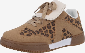 Ital-Design Sneaker in Braun: Vorderseite