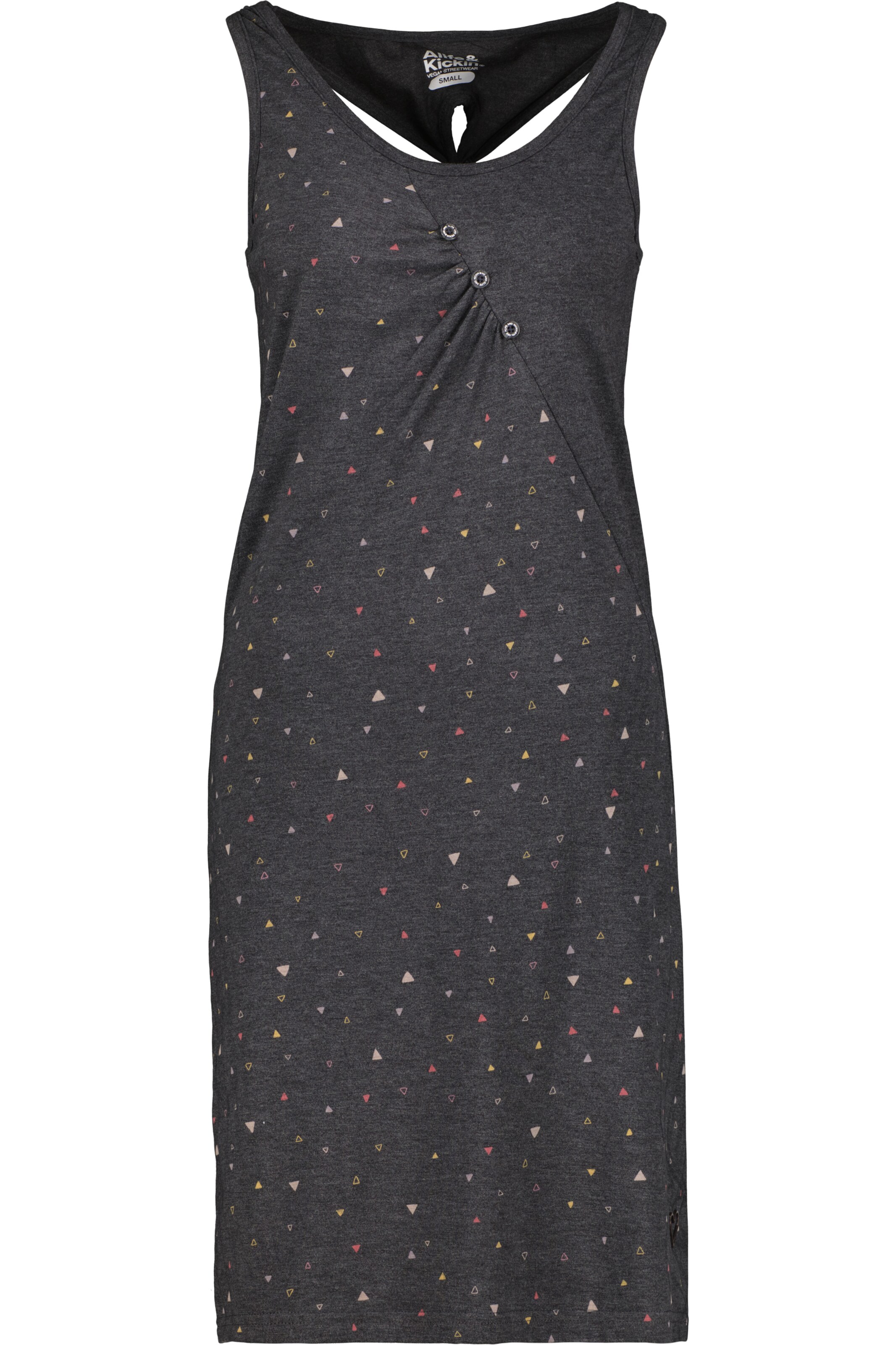 alife & kickin Zomerjurk 'CameronAK B' in Zwart: voorkant