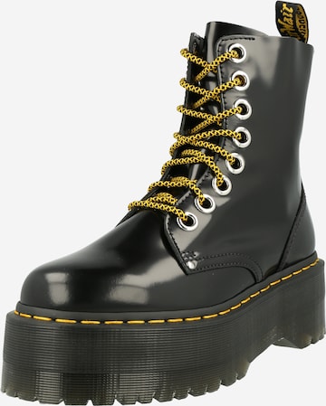 Ghete cu șireturi 'Max' de la Dr. Martens pe negru: față