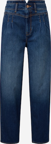 s.Oliver Pleated Jeans in Blue: front
