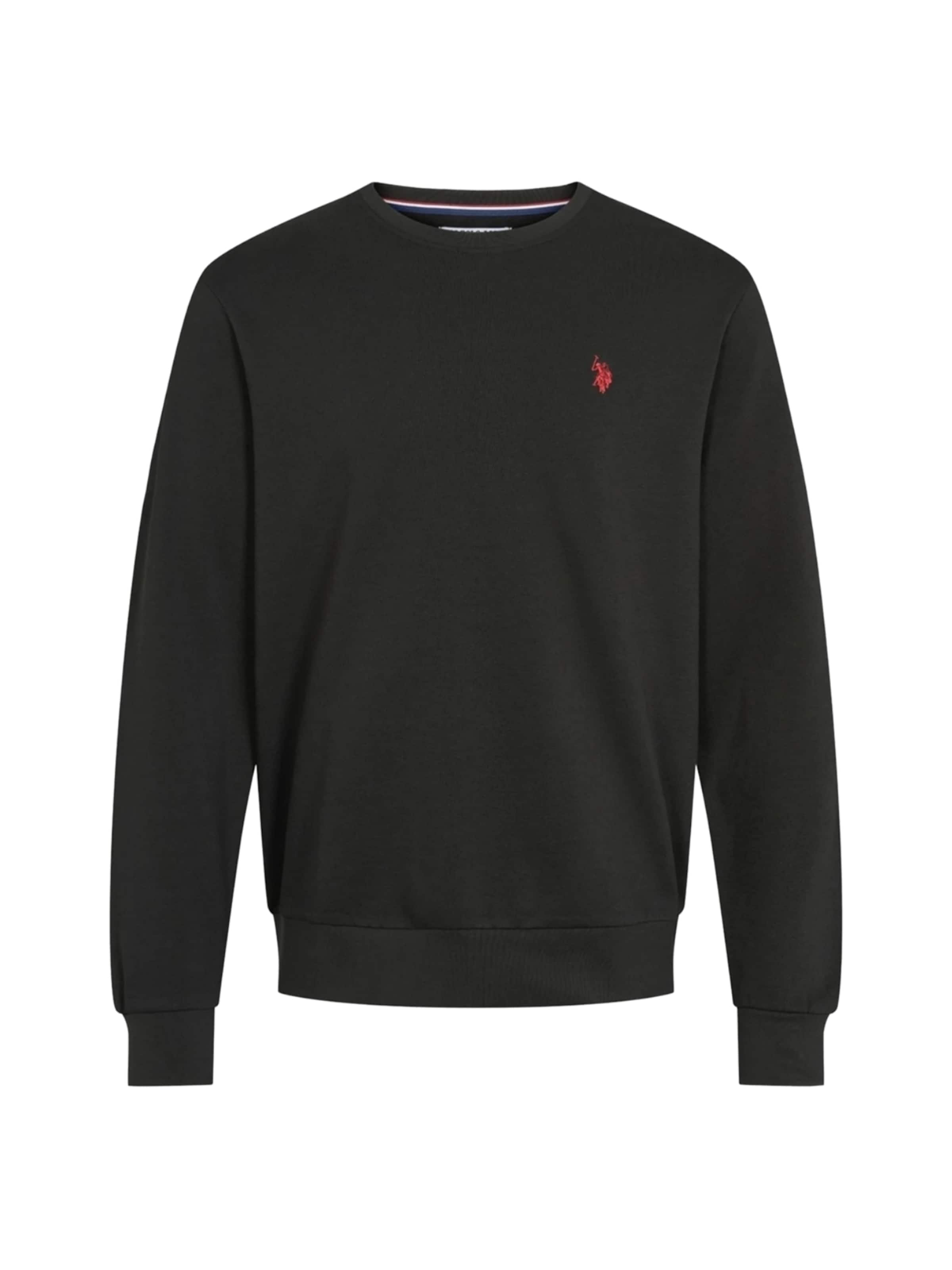 Sweat-shirt 'Hugo' U.S. POLO ASSN. en noir : devant