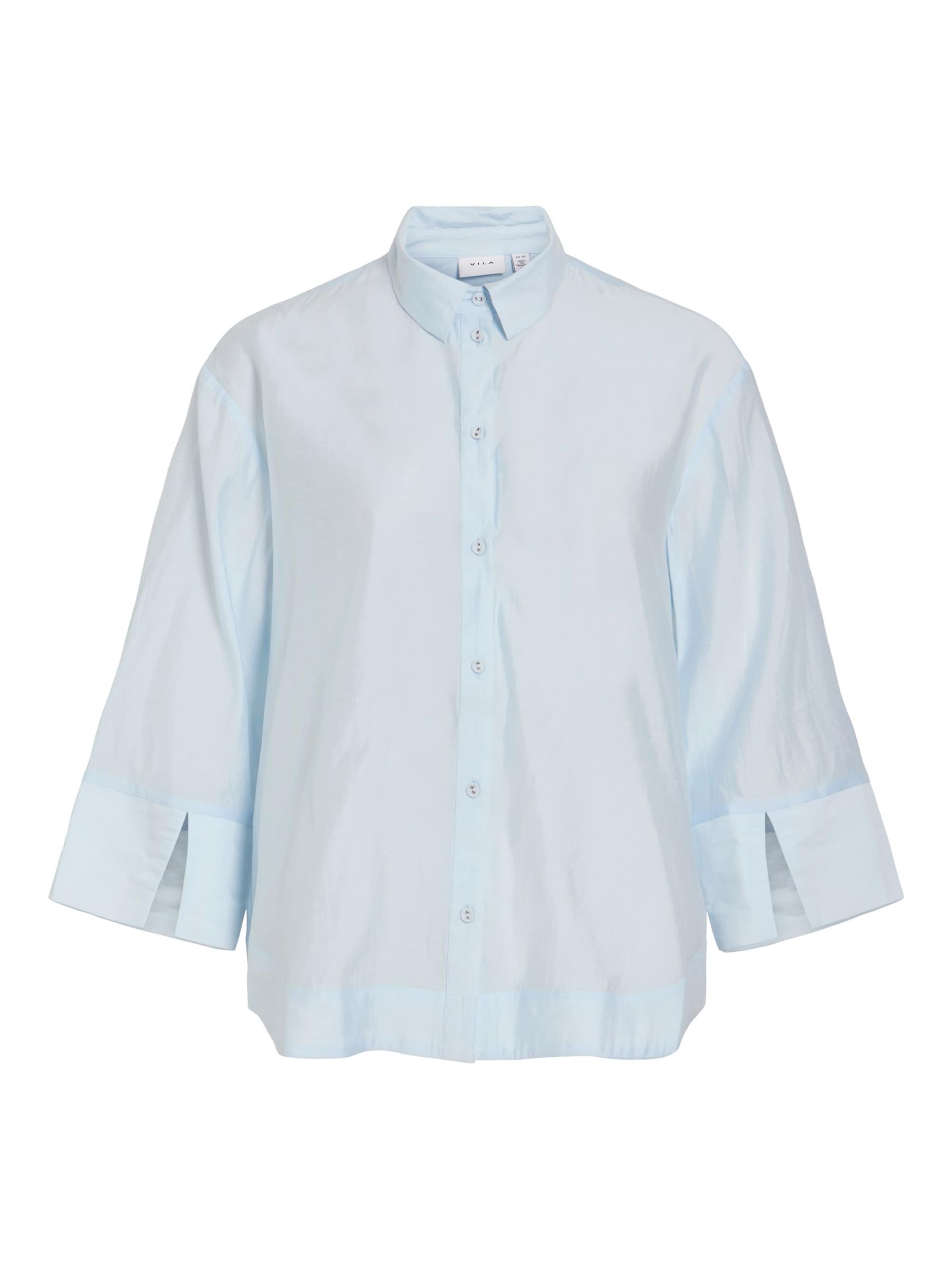 VILA Blouse 'VIAspyn' in de kleur Lichtblauw, Productweergave