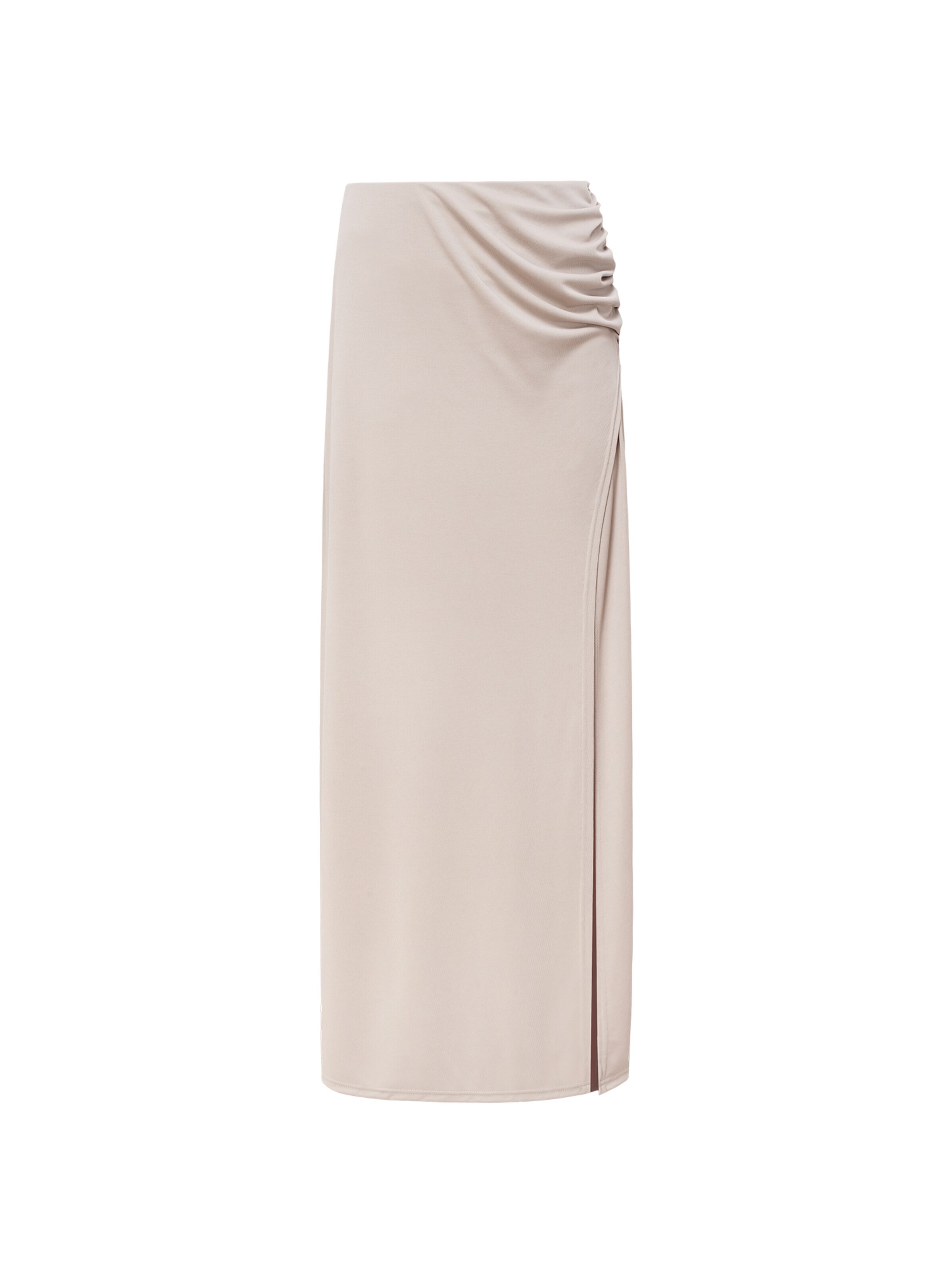 Gonna 'Luna' di mandragora in beige: frontale