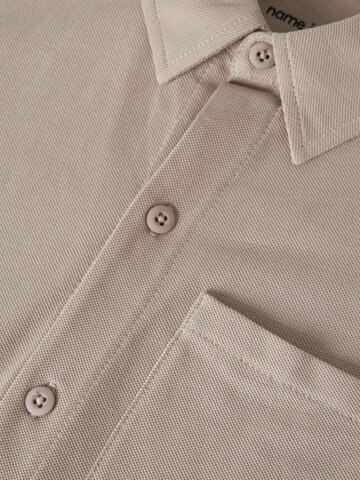 NAME IT Regular Fit Skjorte i beige