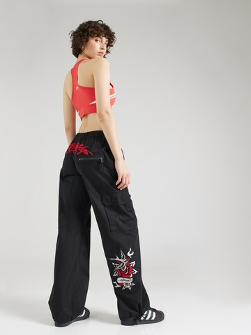 Ed Hardy Loosefit Hose 'SWALLOW' in Schwarz