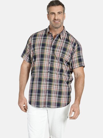 Fit confort Chemise ' Duke Logan ' Charles Colby en mélange de couleurs : devant