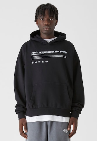 Lost Youth Sweatshirt 'Influenced' i sort: forside