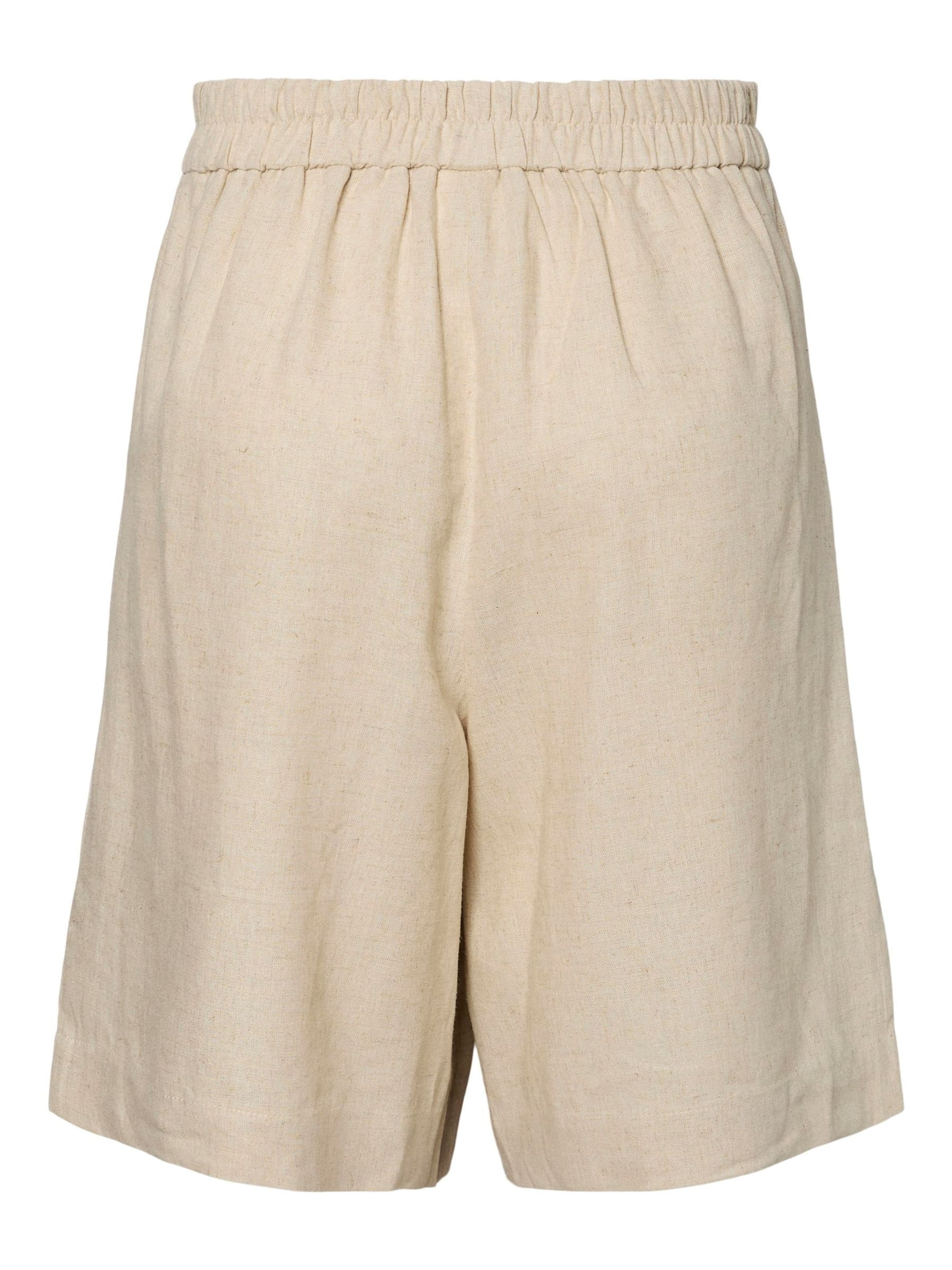 YAS - Loosefit Pantalón plisado 'YASTunni' en blanco