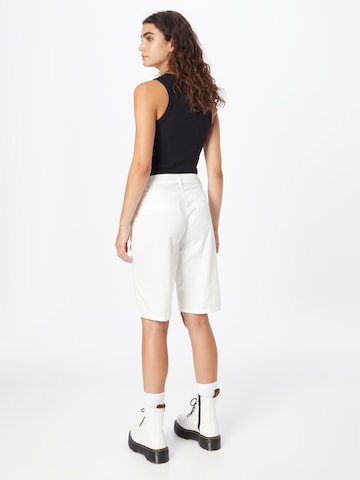 TAIFUN Normální Kalhoty – bílá
