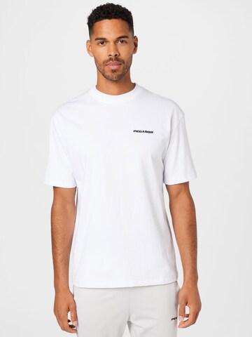 T-Shirt Pegador en blanc : devant