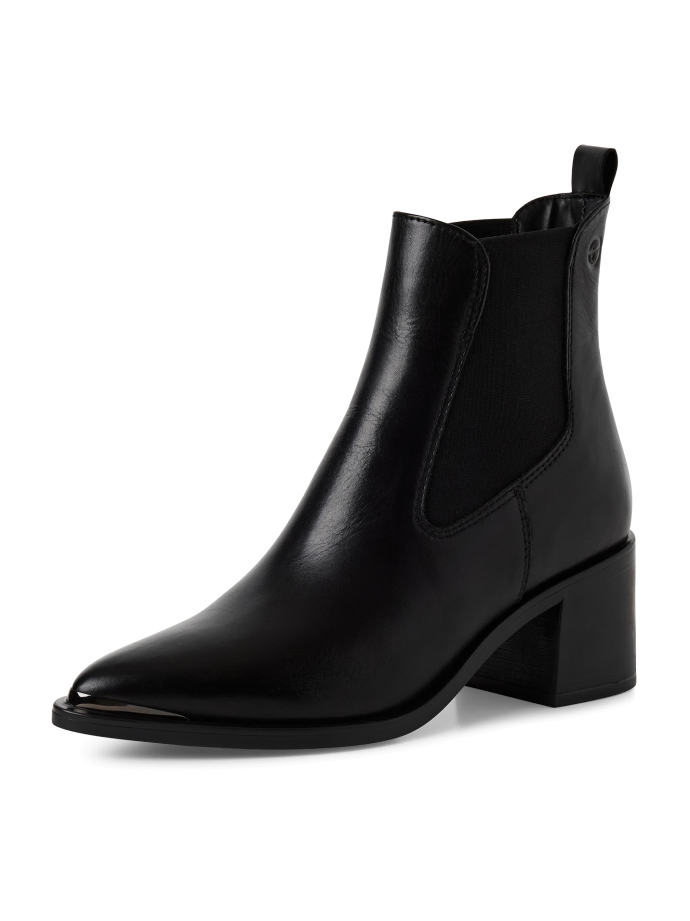 Tamaris Chelsea Boots in Schwarz: Vorderseite